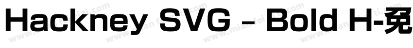 Hackney SVG – Bold H字体转换